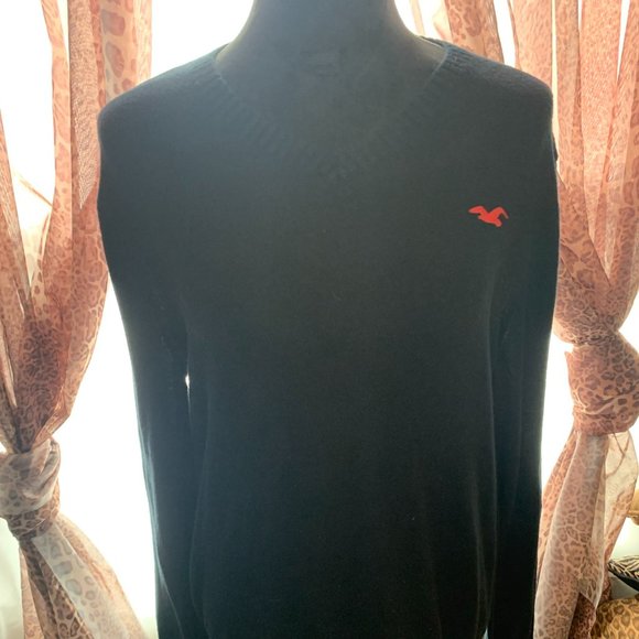 Hollister Navy V-neck Sweater size:M - Picture 1 of 4